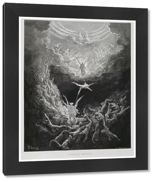 The last Judgement, Illustration from the Dore Bible, 1866