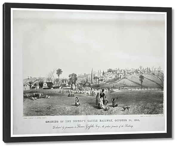 Opening of the Bishop's Castle Railway, October 24, 1865 (litho on paper)