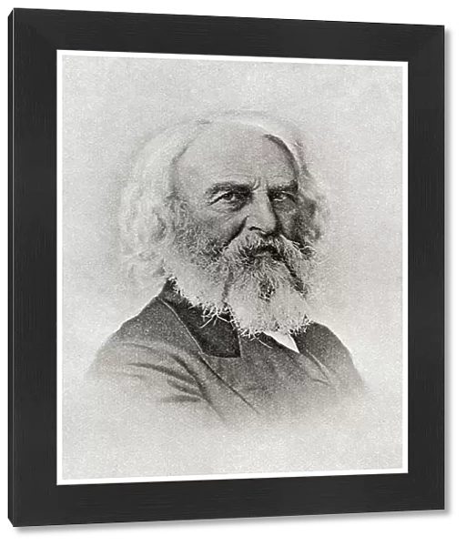 Henry Wadsworth Longfellow, 1807 -1882. American poet and educator. From The Strand Magazine published 1897