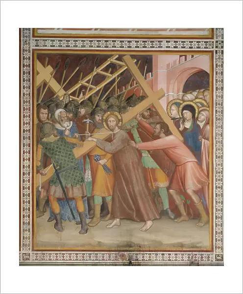 Scene from the New Testament: Carrying of the cross (fresco)