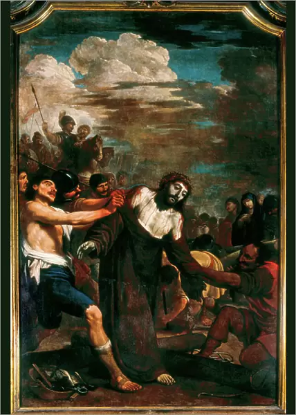 The Passion of Christ: Jesus get his clothes removed, 18th century (oil on canvas)