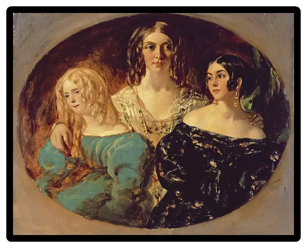 The Honourable Mrs. Caroline Norton and her Sisters, c. 1847 (oil on canvas)