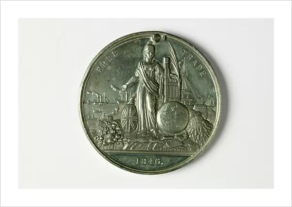 Free Trade Medal, 1846 (metal)
