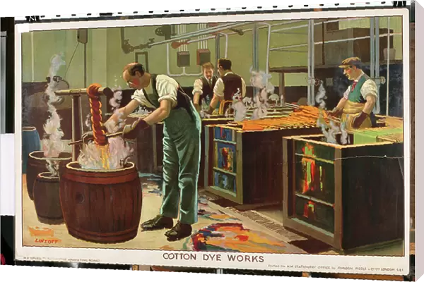 Cotton Dye Works, from the series Empire Trade is Growing (colour litho)