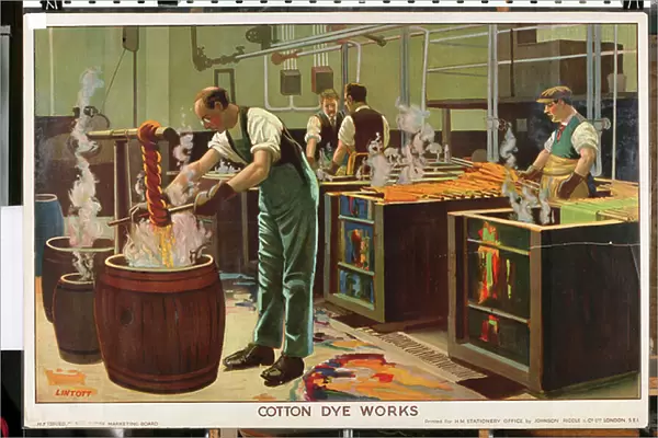 Cotton Dye Works, from the series Empire Trade is Growing (colour litho)