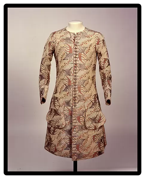Sleeved waistcoat, c. 1705-15 (silk & brocade)