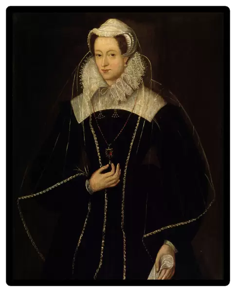 Mary (1542-87) Queen of Scots (oil on panel)