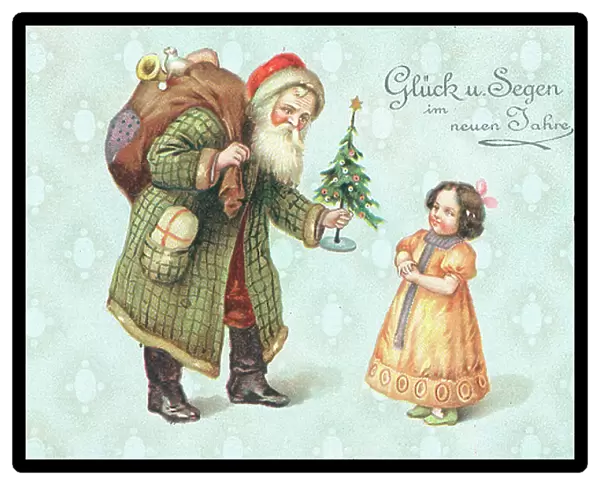 German Christmas card (colour litho)