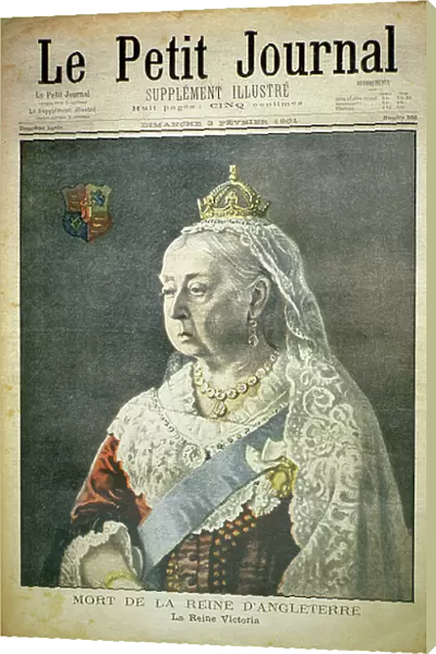 The Death of the Queen of England, Queen Victoria, front cover of Le Petit Journal, 3 February 1901 (print)