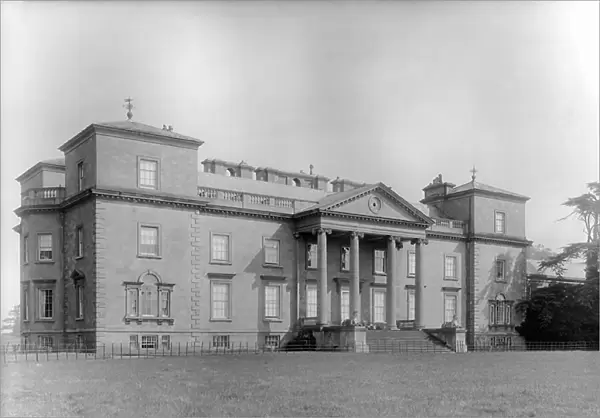 The garden front at Croome Court, from The Country Houses of Robert Adam, by Eileen Harris, published 2007 (b / w photo)