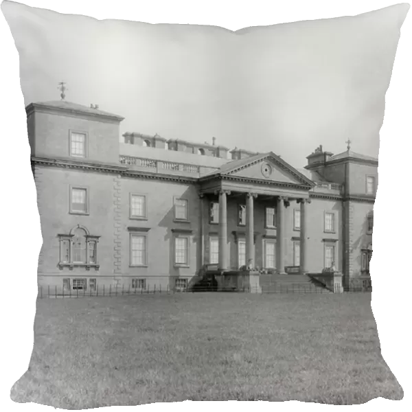 The garden front at Croome Court, from The Country Houses of Robert Adam, by Eileen Harris, published 2007 (b / w photo)