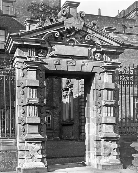 The Gateway into the South Court, Wentworth Woodhouse, from The English Country House (b / w photo)