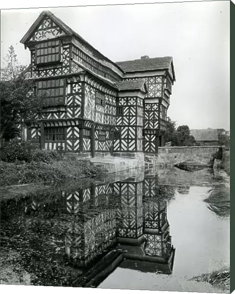 The gatehouse range, Little Moreton Hall, from 100 Favourite Houses (b / w photo)
