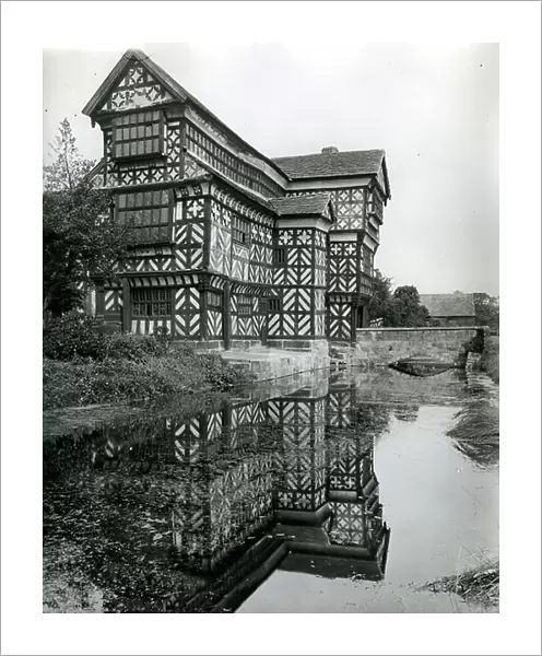 The gatehouse range, Little Moreton Hall, from 100 Favourite Houses (b / w photo)