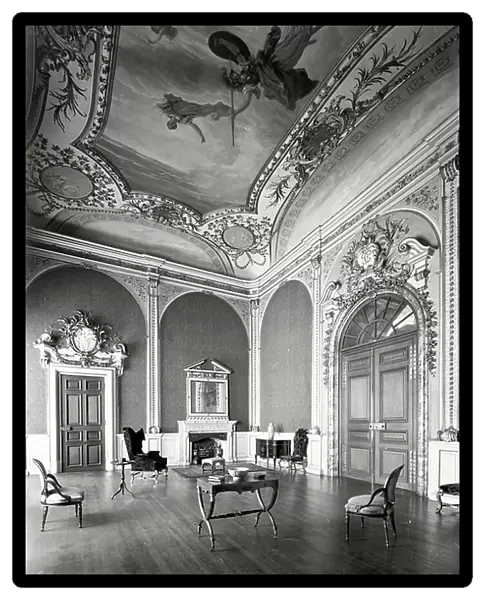 The High Saloon, Castle Howard, Yorkshire, from England's Lost Houses by Giles Worsley (1961-2006) published 2002 (b / w photo)