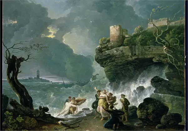 Ceyx and Alcyone, 1768 (oil on canvas)