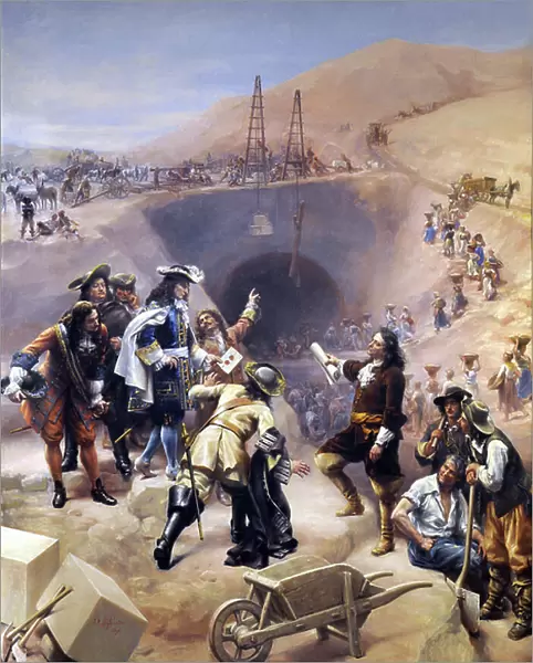 Canal du Midi construction site, 1896 (painting)