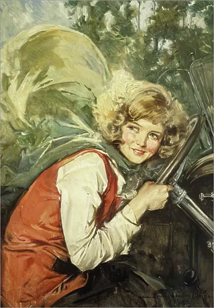 The Motorist, 1922 (oil on canvas)