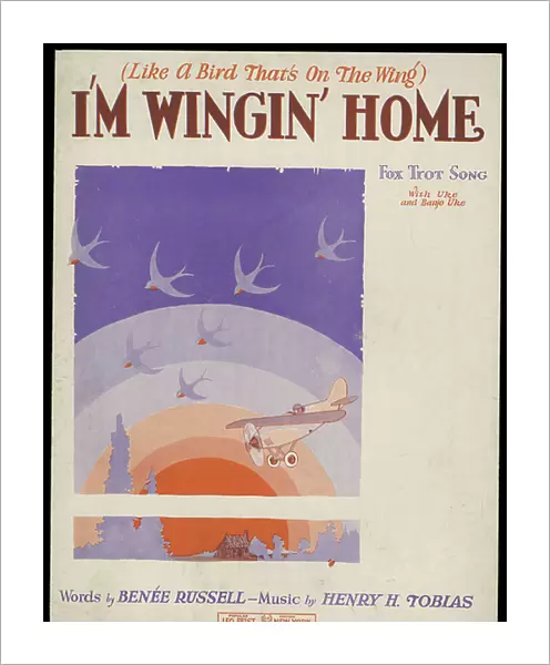 (Like A Bird On the Wing) Im Wingin Home, c.1770-1959 (print)