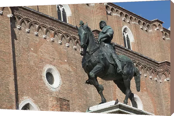 Bartolomeo Colleoni monument, Campo Santi Giovanni e Paolo, Venice, Italy (photo)