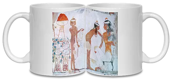 Egyptian Tomb Painting depicting Festival Preparations