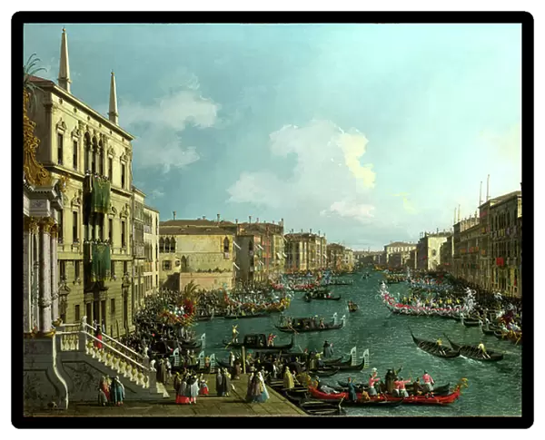 A Regatta on the Grand Canal, c.1740 (oil on canvas)