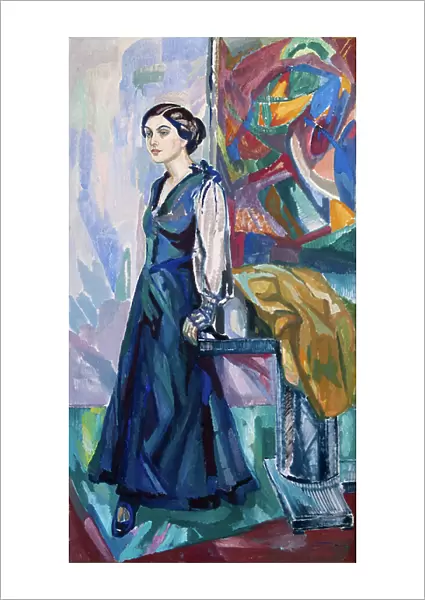 Portrait of Mrs. Carin -stberg, 1916 (oil on canvas)