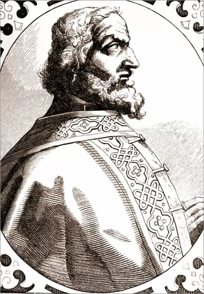 Charlemagne after a 16th century image (engraving)