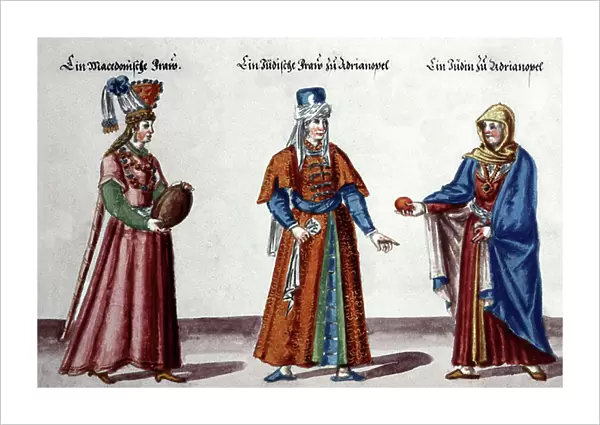 Jewish women from Hadrianapolis, 16th century (Watercolour)