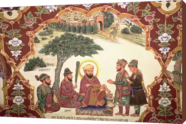 Religious painting at Gurudwara Baba Atalti (photo)