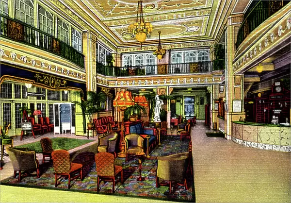 Hotel Atlantic, Chicago, US - view of lobby