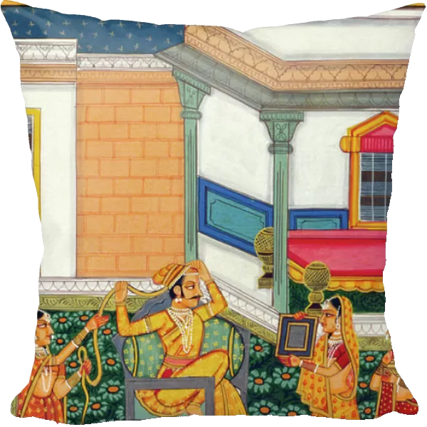 Miniature Painting on Paper, Ragini Deshkar, Nathdwara School