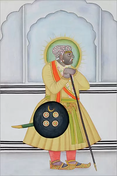Miniature Painting of Mirza Raja Man Singh, Jaipur