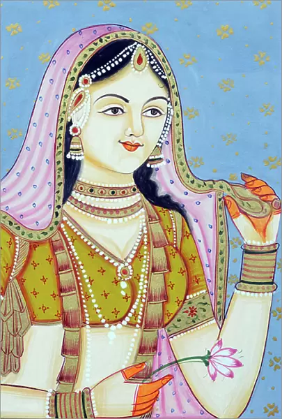 Miniature Painting of Jodha Bai