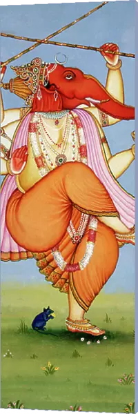 Lord Ganesh Ganpati Miniature Painting on Paper
