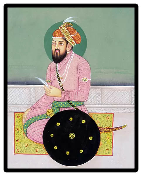 Miniature Painting of Mughal Emperor Babur