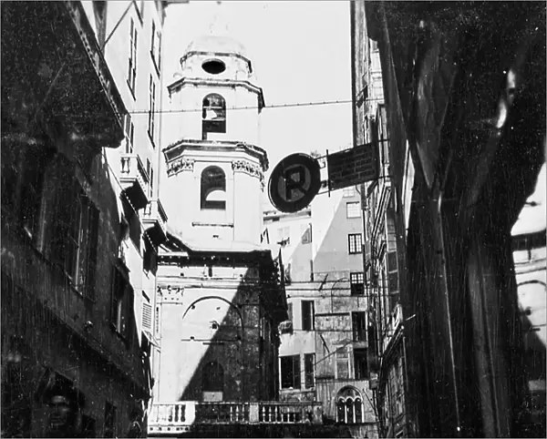 Church bell tower of St. Peter, Genoa