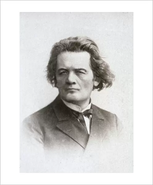 Half-length portrait of the famous Russian pianist and composer Anton Grigorevic Rubinstein