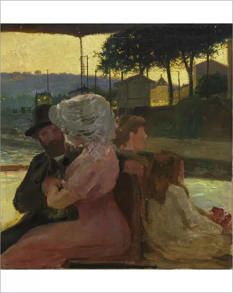 On the River, c.1900 (oil on canvas)