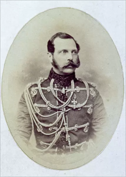 Half-length portrait of the Russian czar Alexander II
