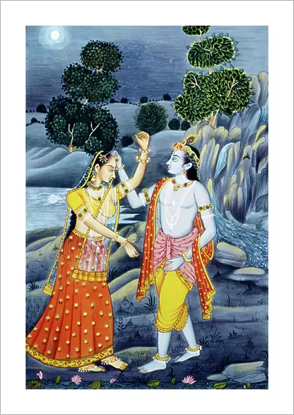 Miniature Paintings of Radha Krishna