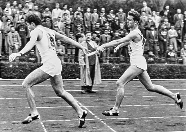 Relay racers, passing off the baton