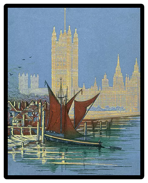 Front cover from the book, London Pictures, published 1890, 1890 (print)