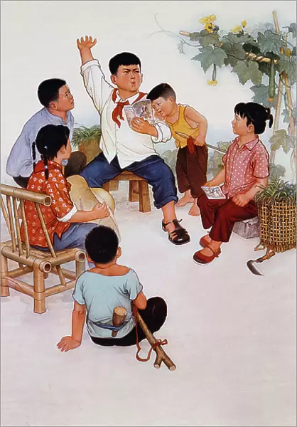 'Glorious leader, limitless capacity', propaganda poster from the Cultural Revolution, 1970 (colour litho)