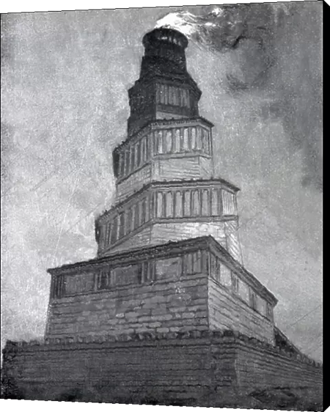 The lighthouse of Alexandria, 1909 (illustration)