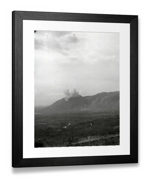 Framed Print : Print of Allied bombers hitting a monastery at Monte Cassino Framed Print : Print of Allied bombers hitting a monastery at Monte Cassino