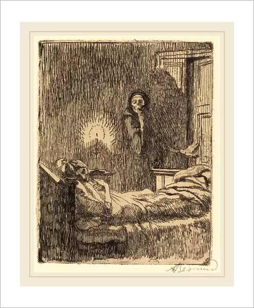 Albert Besnard, Discreet (Discrete), French, 1849-1934, 1900, etching in black