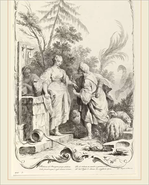 Joseph Wagner (publisher) after Jacopo Amigoni (German, 1706-1780), Rebecca at the Well