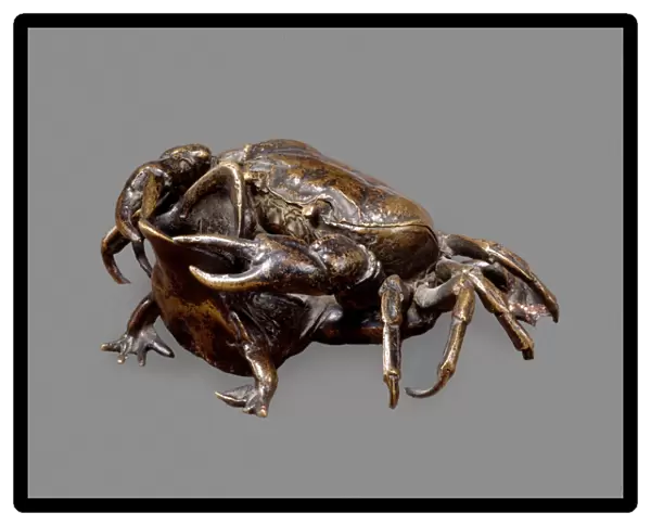Probably Paduan 16th Century, A Crab on a Toad, early 16th century, bronze