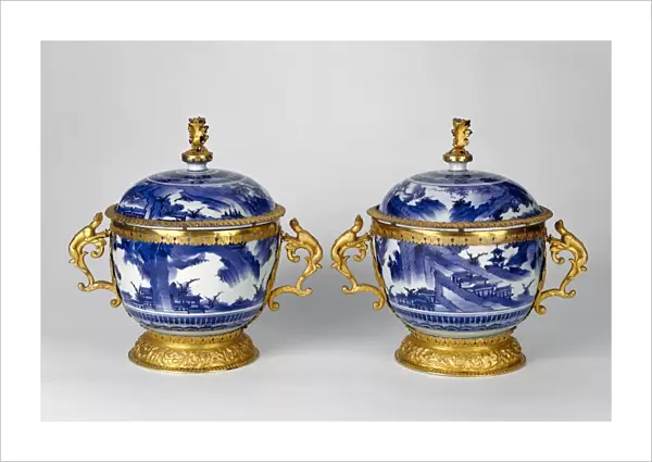 Pair of Lidded Bowls